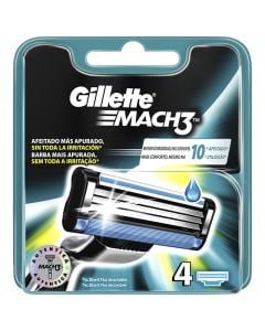 Gillette Razor blades Mach3 4 units cartridge