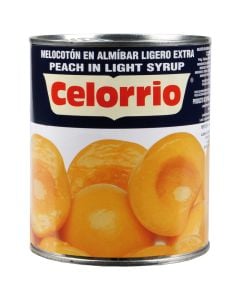Peach in extra syrup Celorrio halves 6/8 can 480 g