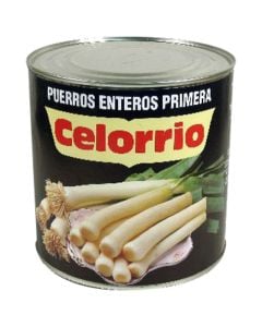 Whole leeks Celorrio first quality 1,59 kg tin