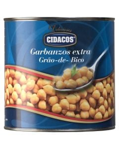 Cooked chickpeas Cidacos extra 1,65 kg tin