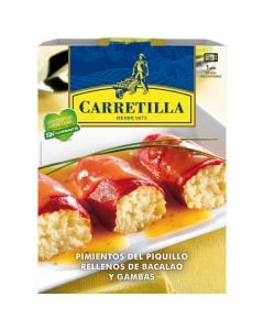 Peppers stuffed with cod and prawns Carretilla 280 g bowl