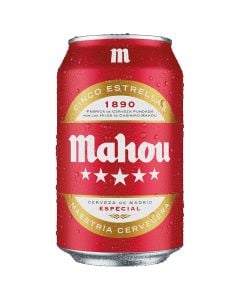 Mahou Beer 5 Stars 33 cl can