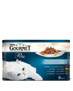 Cat Food Gourmet perle thin slices in sauce 4 x 85 g