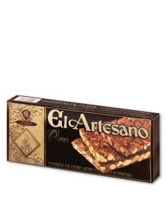 Guirlache nougat with sesamo seeds El Artesano Gold quality 150 g tablet