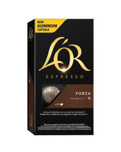 L'Or Espresso Forza coffee capsules Nespresso system 10 units