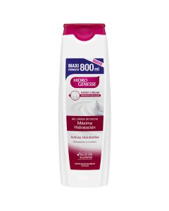 Moisturizing bath gel Hidrogenesse maximum hydration 800 ml