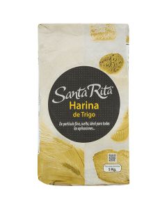 Santa Rita Harina de trigo paquete 5 kg
