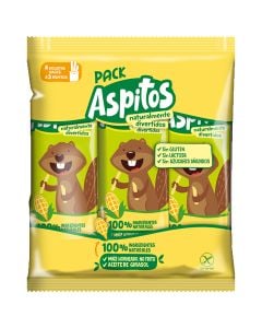 Aspitos baked corn snack 6x6 g bag