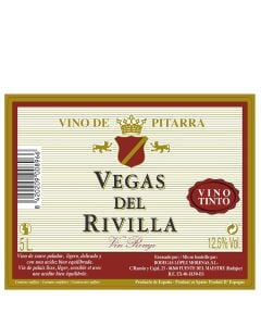 Red wine Vegas del Rivilla 5 l pet