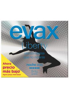 Sanitary pads Evax Liberty Night winged 9 units