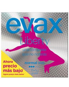 Sanitary pads Evax Liberty normal winged 12 units