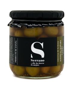 Homestyle seasoned olives Conservas Serrano 360 g jar