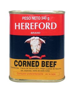 Hereford corned beef french tin 340 g