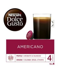 Americano coffee capsules Nescafé dolce gusto system 16 units