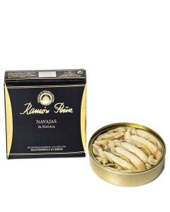 Razor shells in brine Ramón Peña Gold 6/8 pieces 70 g (net drain.) tin