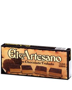 Truffled chocolate nougat El Artesano supreme quality 200 g tablet