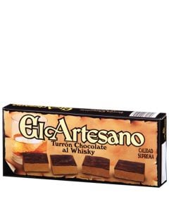 Chocolate with whisky nougat El Artesano supreme quality 200 g tablet