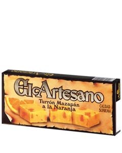 Marzipan with orange nougat El Artesano supreme quality 200 g tablet