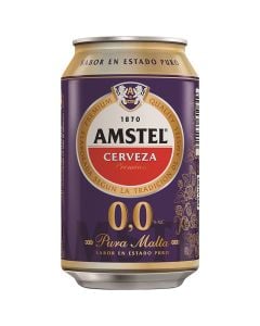 Alcohol-free beer Amstel 0,0 33 cl can