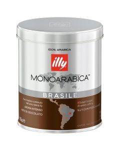 Ground coffee monoarabica Brasil Illy 125 g tin
