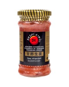 Pink ginger in vinegar Sushi King 340 g jar