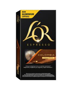 Espresso Colombia coffee capsules L'Or nespresso system 10 units