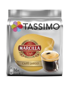 Long coffee coffee capsules Marcilla tassimo system 16 units