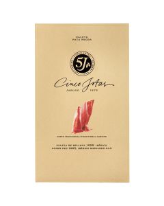 Sliced Iberian shoulder ham from acorn-fed pigs 5J Cinco Jotas 70 g package