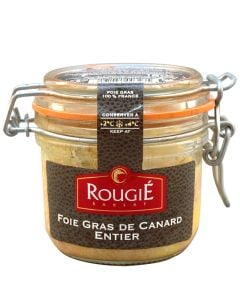 Whole duck foie gras Rougié 180 g jar