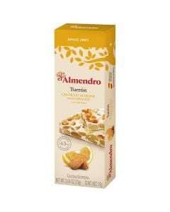 Crunchy almond turron with orange El Almendro 75 g