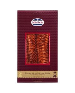 Sliced acorn-fed Iberico pork chorizo Julián Martín 100 g package