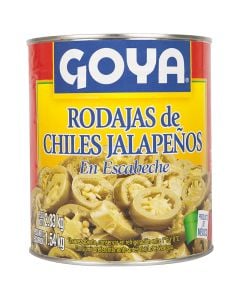 Jalapeño chili slices in pickled sauce Goya 2,8 kg tin