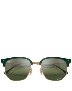 Ray-Ban New Clubmaster Polarized+ Lenses Polarized gold frame silver lenses 53-20 sunglasses