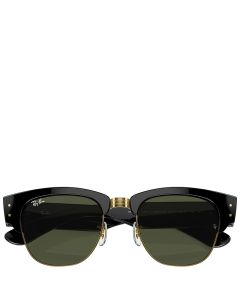 Ray-Ban Mega Clubmaster montura negra lentes verdes 53-21 gafas de sol