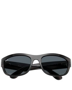 Ray-Ban Mega Balorama montura rayas grises lentes azules 63-19 gafas de sol