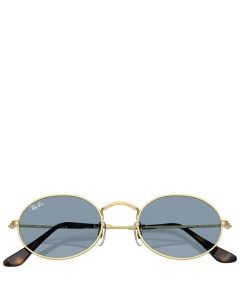Ray-Ban Oval Metal Summer Capsule montura arista dorada blue lenses 51-21 gafas de sol