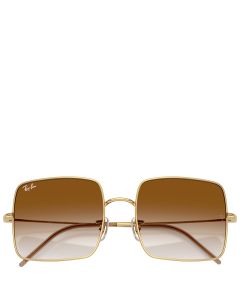 Ray-Ban Square 1971 Reverse arista gold frame brown lenses 56-19 women sunglasses