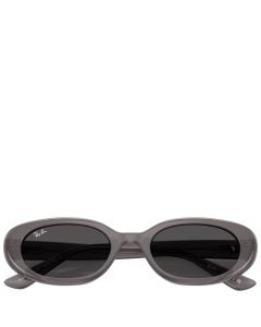 Ray-Ban RB4441d Bio-based transparent dark grey frame grey lenses 53-21 sunglasses