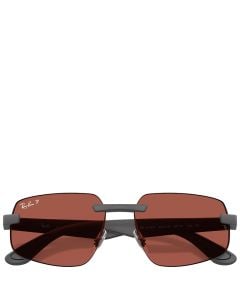 Ray-Ban RB4475 Polarized Lentes Polarizadas montura gris arena lentes rojas 60-16 gafas de sol