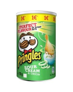 Chips Sour Cream & Onion flavour Pringles 70 g canister