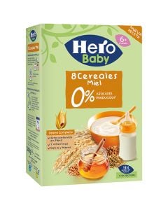 8 cereals porridge with honey Hero Baby 340 g box