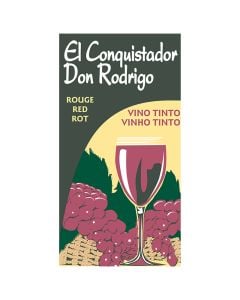 Red wine El Conquistador 1 l carton