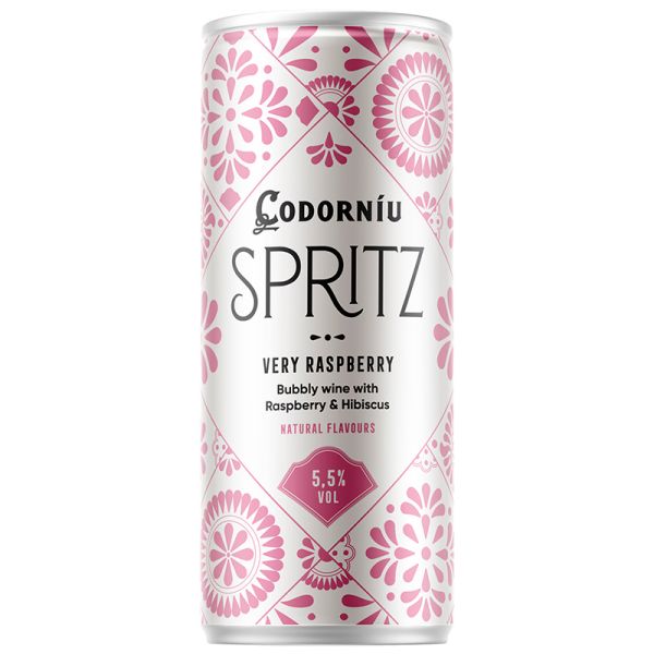 Codorníu Spritz Raspberry bubbly wine with raspberry & hibiscus 25 cl can