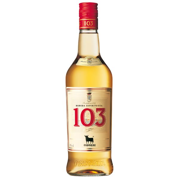 103 Etiqueta Blanca brandy 1 litre