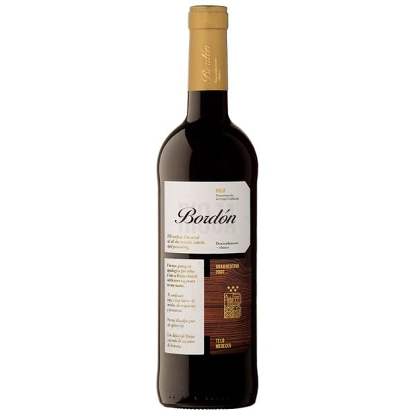 Rioja Bordón Gran Reserva red wine 75 cl