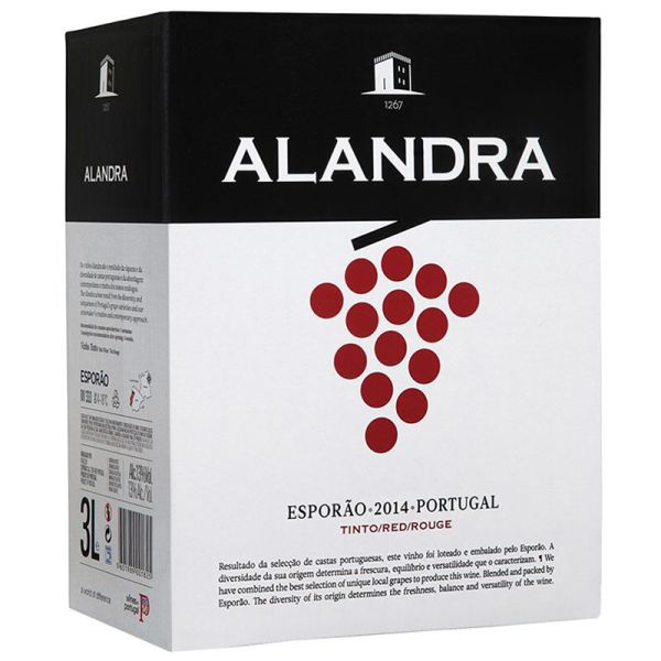 Alandra Bag-in-box red wine 3 litres