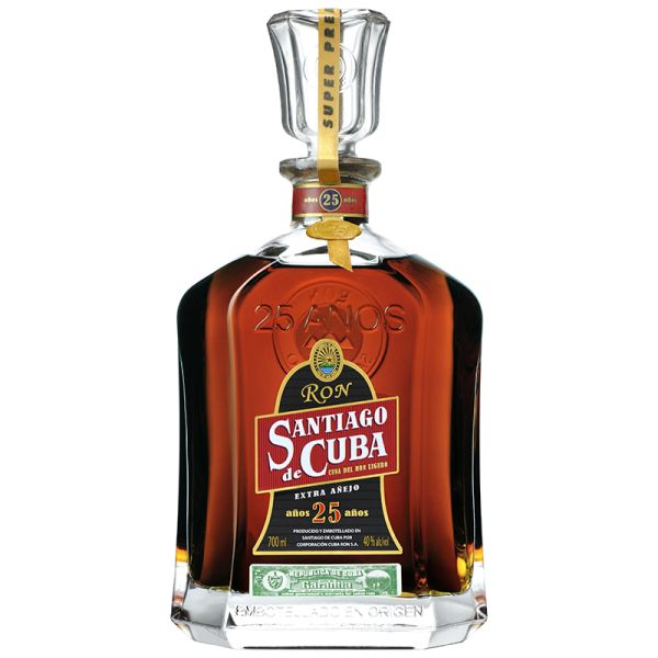 Santiago de Cuba Extra Añejo 25 years rum 70 cl