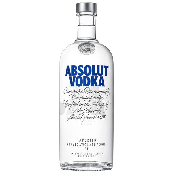Absolut Blue vodka 1 litre
