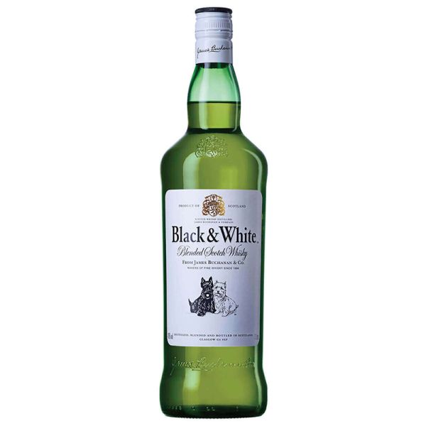 Black and White whisky 1 litre