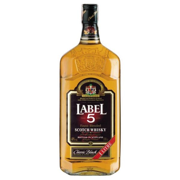 Label 5 whisky 1 litre